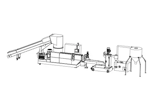 單螺桿塑料造粒生產(chǎn)線