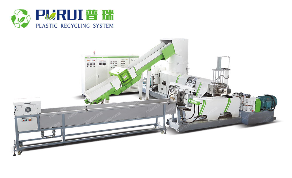 無(wú)紡布雙階塑料造粒機